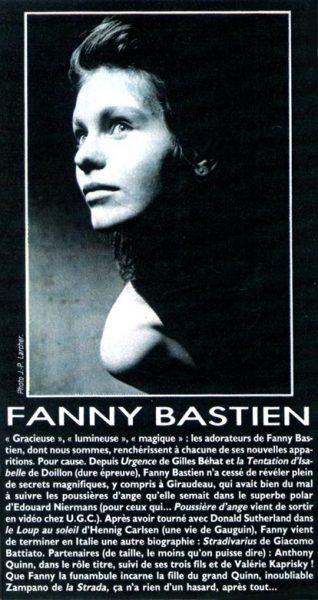 Fanny Bastien : Article de presse