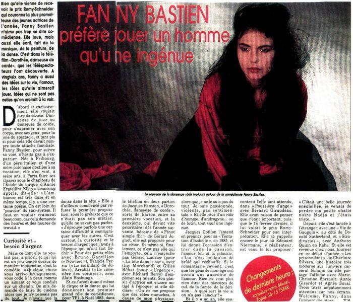 Fanny Bastien : Article de presse