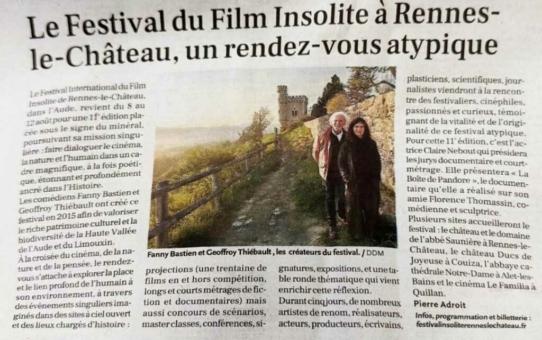 les créateurs du Festival Insolite, Fanny Bastien et Geoffroy Thiebaut, célèbrent l’édition 2025